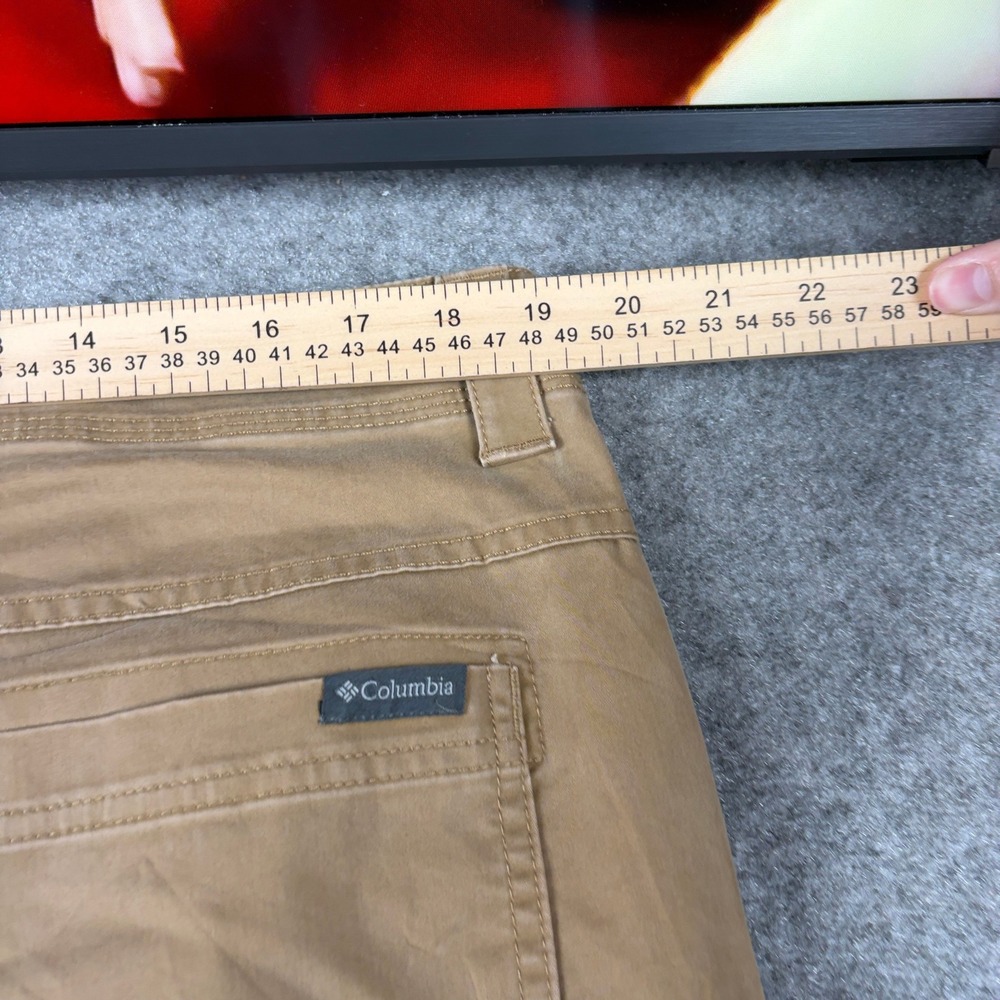 Columbia Pants Mens 38x30 Brown Regular Fit Outdoor Hiking Utility Casual Cotton - Picture 10 of 14